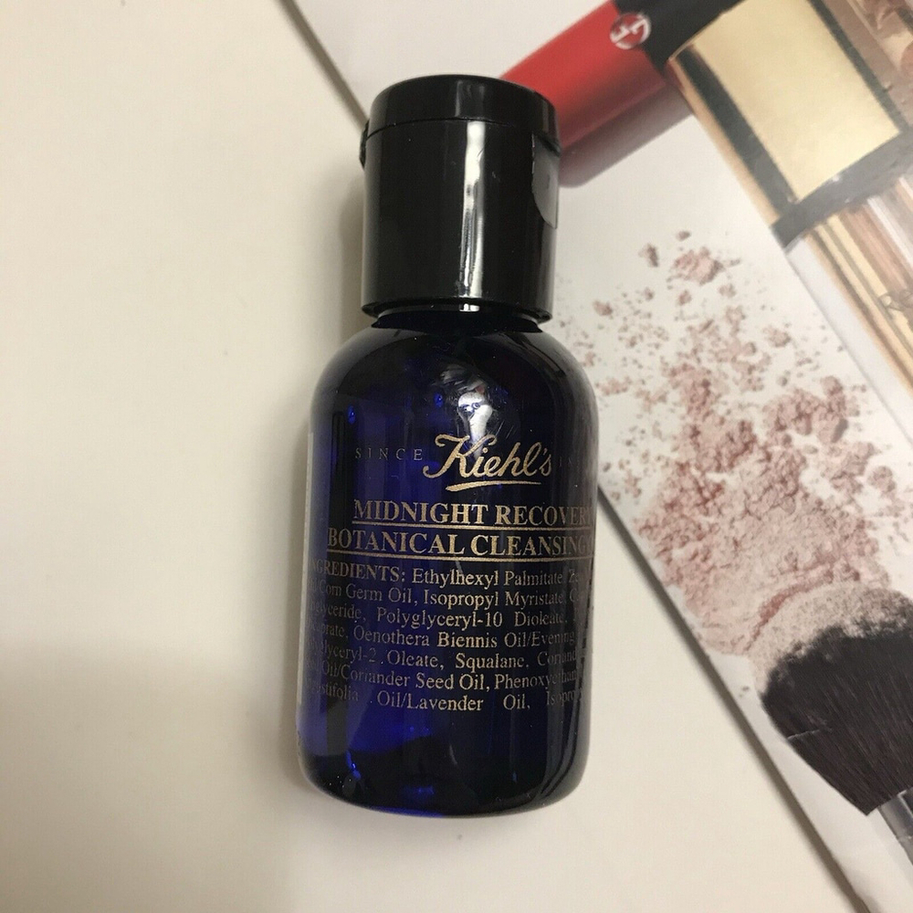 Kiehl's MIDNIGHT RECOVERY Botanical Cleansing Oil 1.4oz/40mL Travel Size New